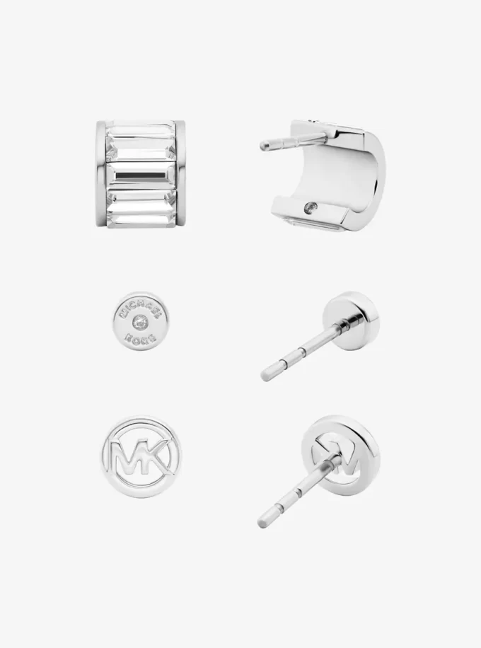 3-teiliges Geschenkset mit Zirkonia-Ohrsteckern