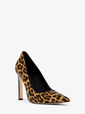 Amara Leopard Print Kalbsfell Pumps