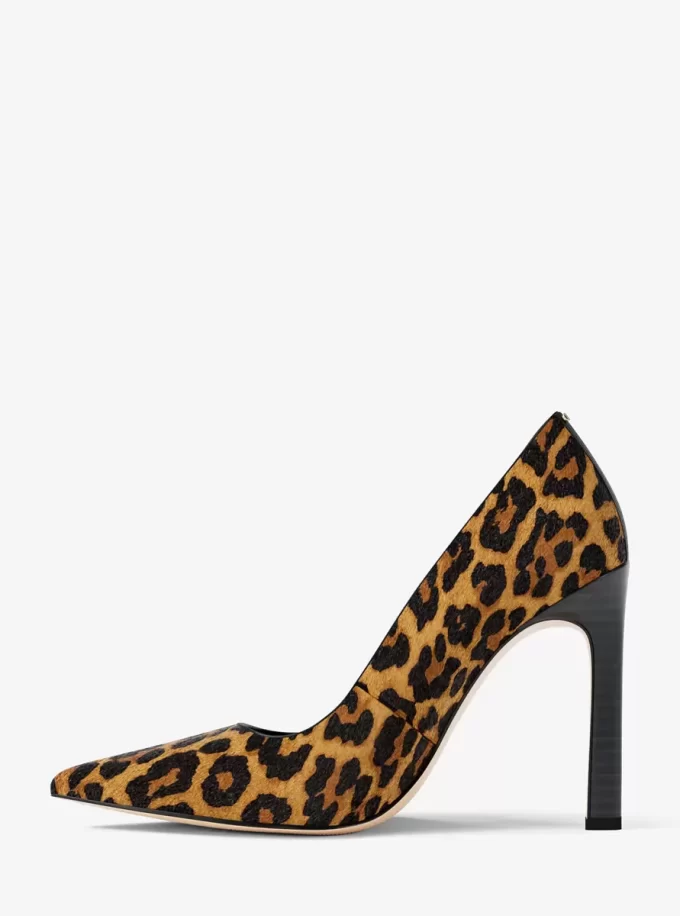 Amara Leopard Print Kalbsfell Pumps