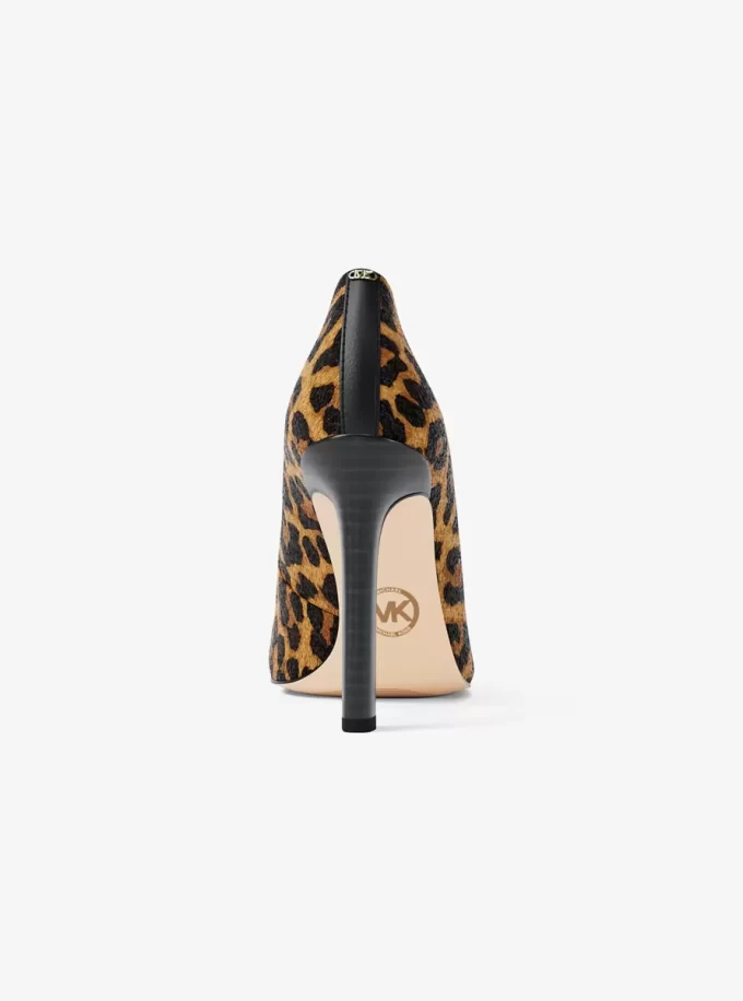 Amara Leopard Print Kalbsfell Pumps