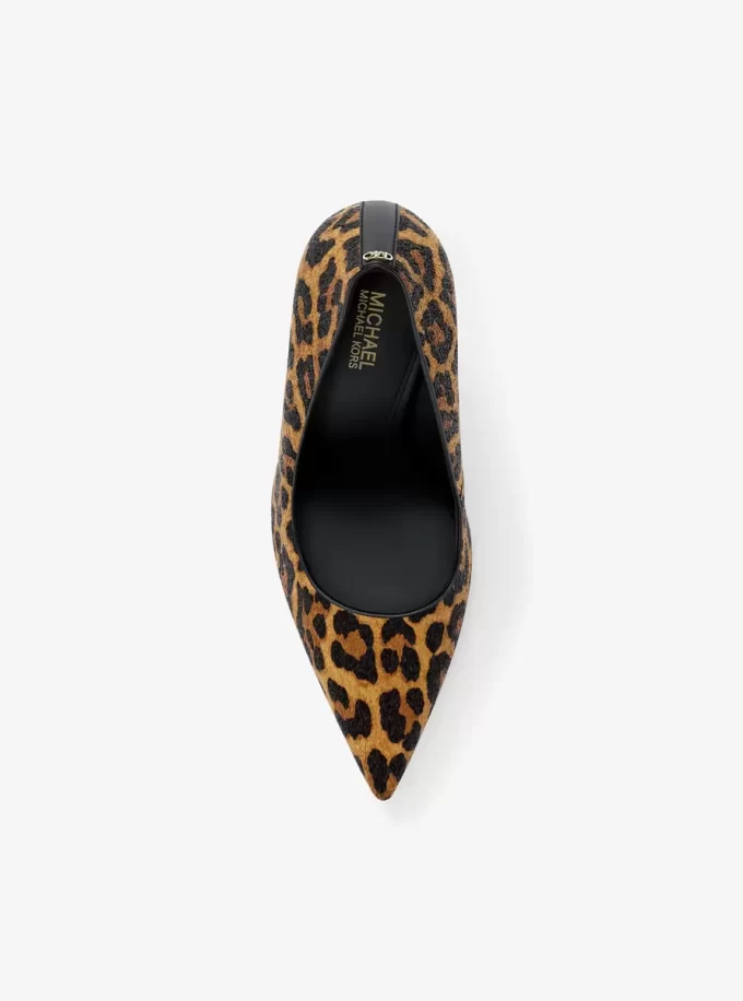 Amara Leopard Print Kalbsfell Pumps
