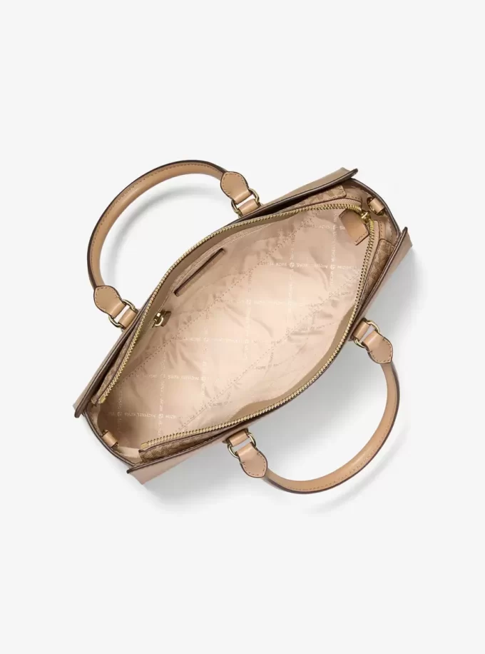 Arden Medium Top-Zip Satchel