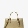 Arden Metallic Top-Zip Satchel Arden Metallic Top-Zip Satchel
