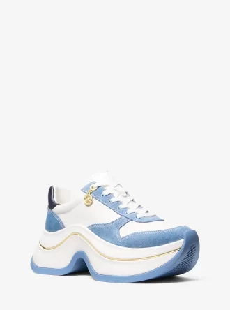 Arla Sneaker aus Leder und Wildleder