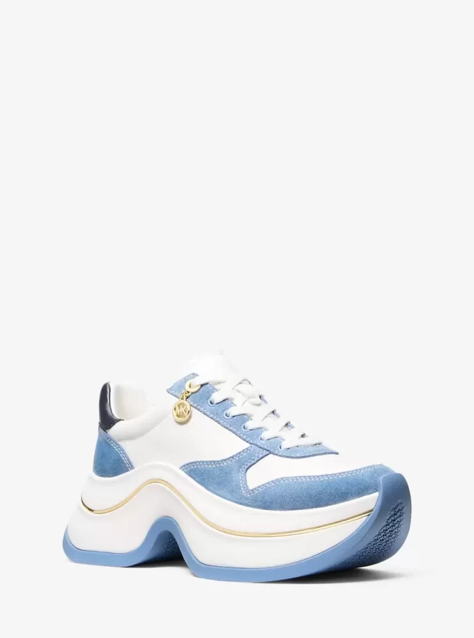 Arla Sneaker aus Leder und Wildleder