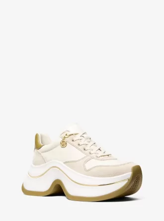 Arla Sneaker aus Leder und Wildleder