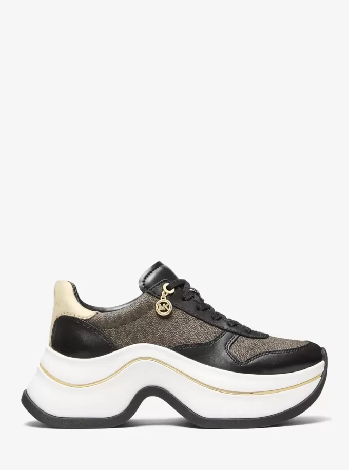 Arla Sneaker aus Leder und Wildleder Arla Sneaker aus Leder und Wildleder