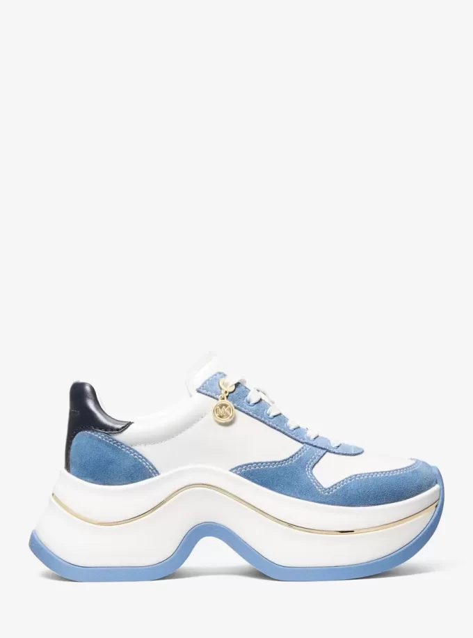 Arla Sneaker aus Leder und Wildleder