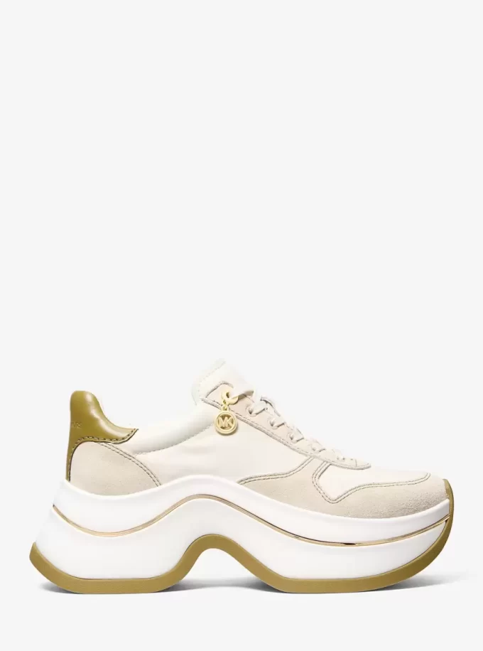 Arla Sneaker aus Leder und Wildleder Arla Sneaker aus Leder und Wildleder