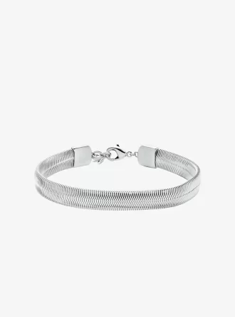 Armband aus edelmetallplattiertem Messing in Schlangenkette