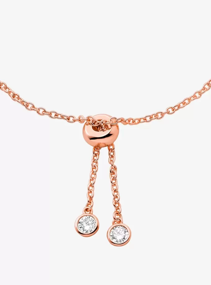 Armband aus edelmetallplattiertem Sterlingsilber mit Lünetten-Schieber Armband aus edelmetallplattiertem Sterlingsilber mit Lünetten-Schieber