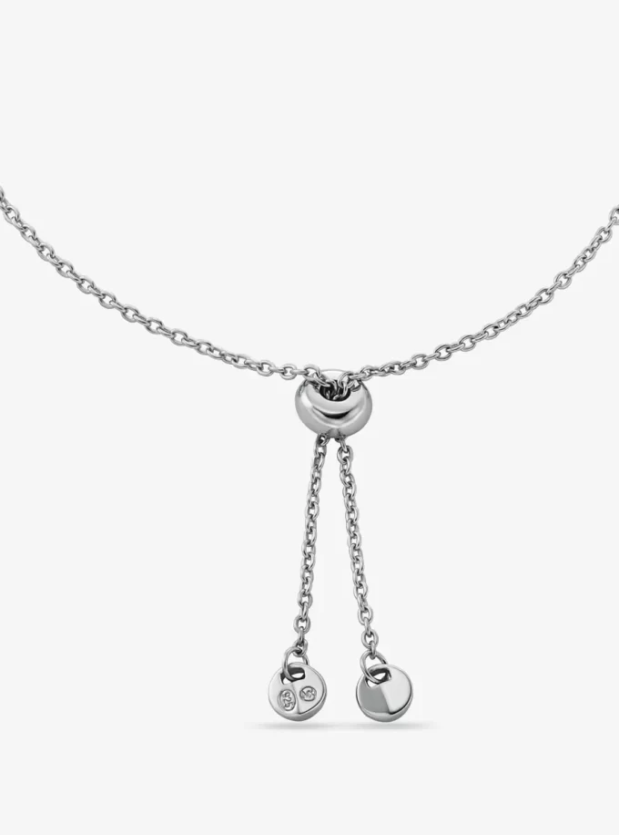 Armband aus Sterlingsilber mit Pavé-Fassung und Edelmetallplattierung