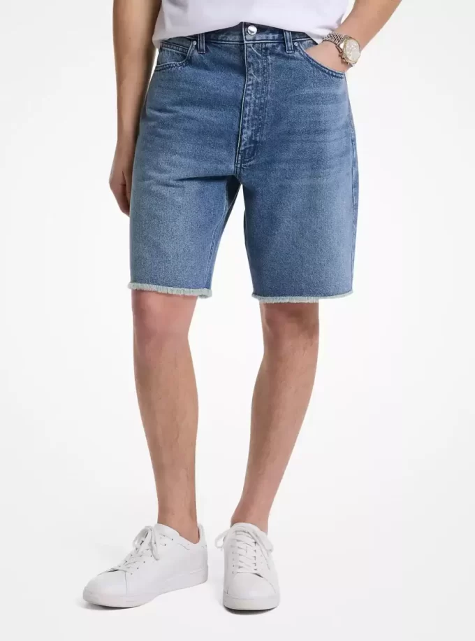 Ausgefranste Jeansshorts