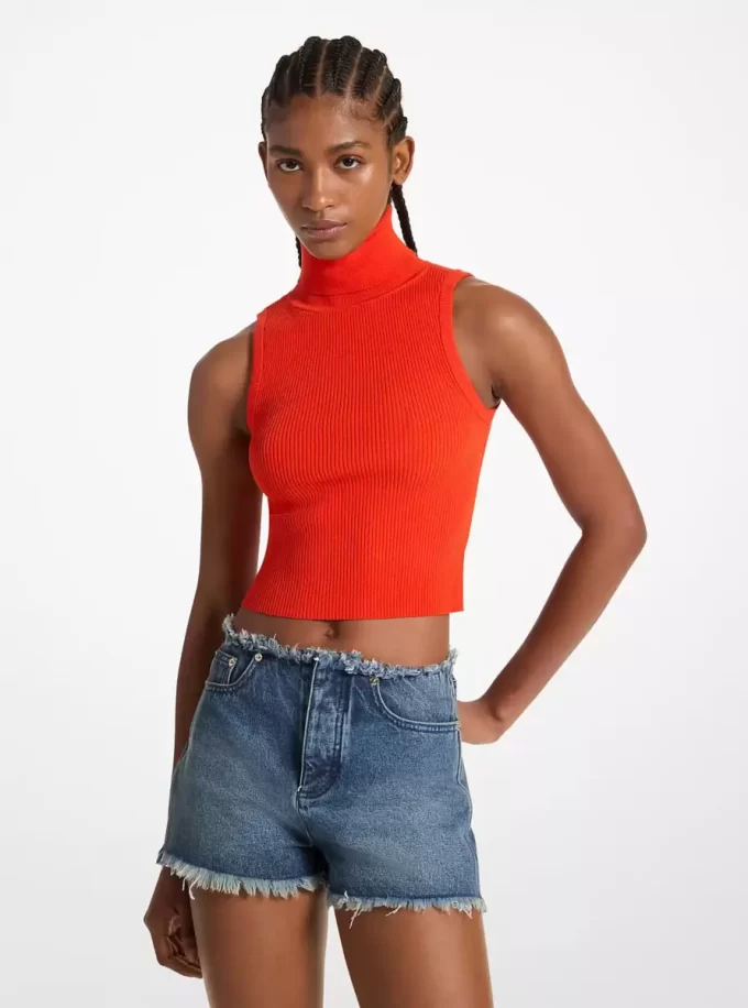 Ausgefranste Jeansshorts