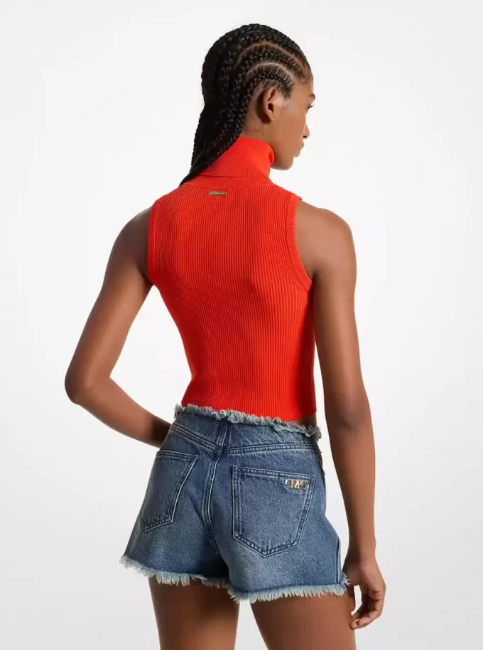 Ausgefranste Jeansshorts