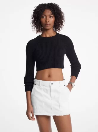 Ausgefranster Jeans-Minirock