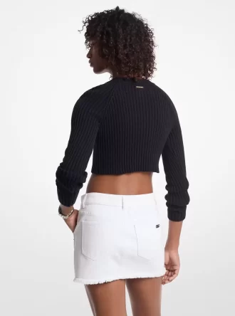 Ausgefranster Jeans-Minirock