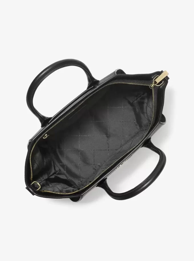 Avril Große Henkeltasche aus Leder und Wildleder