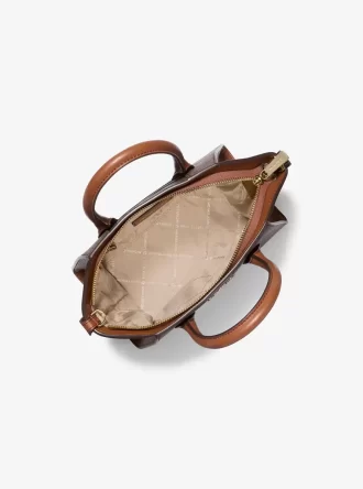 Avril Small Logo und Ledertasche