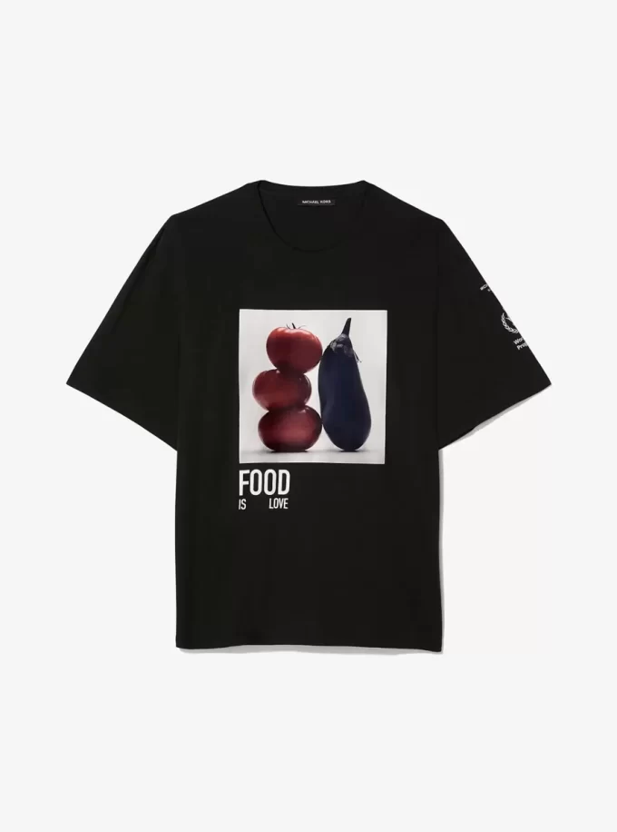 Baumwoll-T-Shirt „Hunger stoppen“ Baumwoll-T-Shirt „Hunger stoppen“