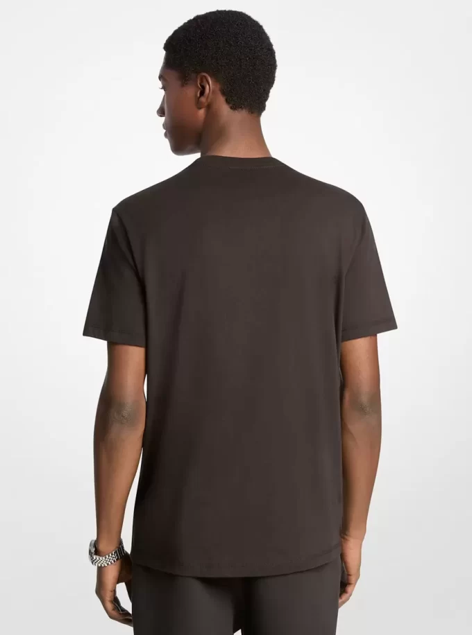 Baumwoll-T-Shirt mit Grafiklogo