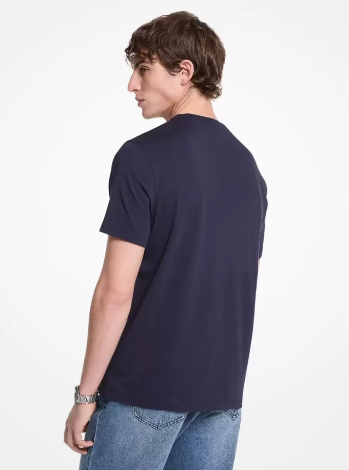 Baumwoll-T-Shirt mit Logo