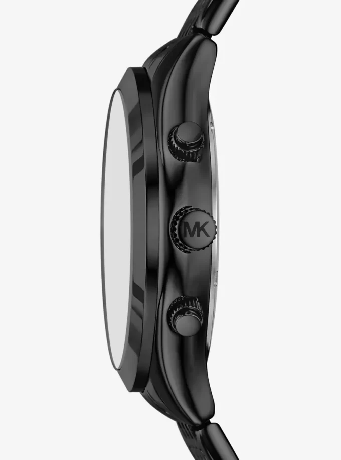 Übergroße Aspyn-Uhr in Schwarz