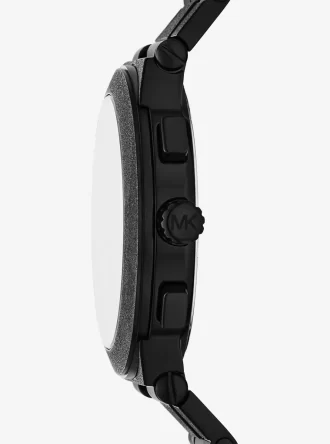 Übergroße Billie-Uhr in mattem Schwarz