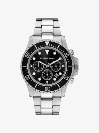 Übergroße Everest-Uhr in Silberoptik