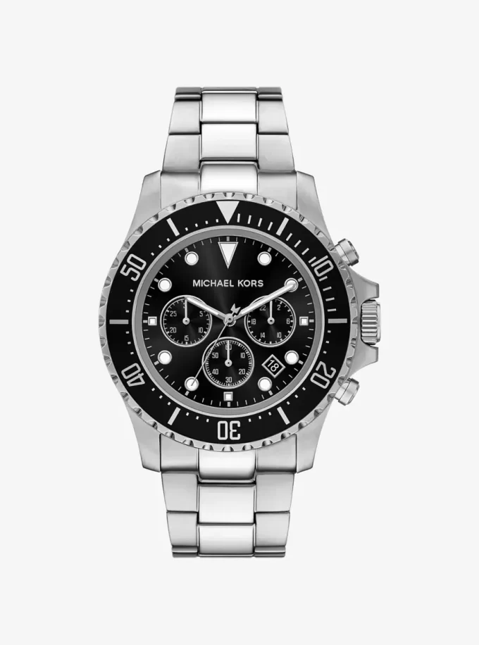 Übergroße Everest-Uhr in Silberoptik