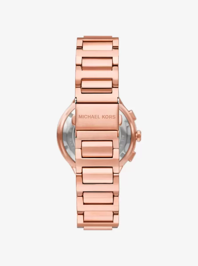 Übergroße Gramercy-Uhr in Roségold-Optik