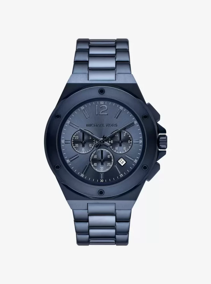 Übergroße Lennox-Uhr in Blau