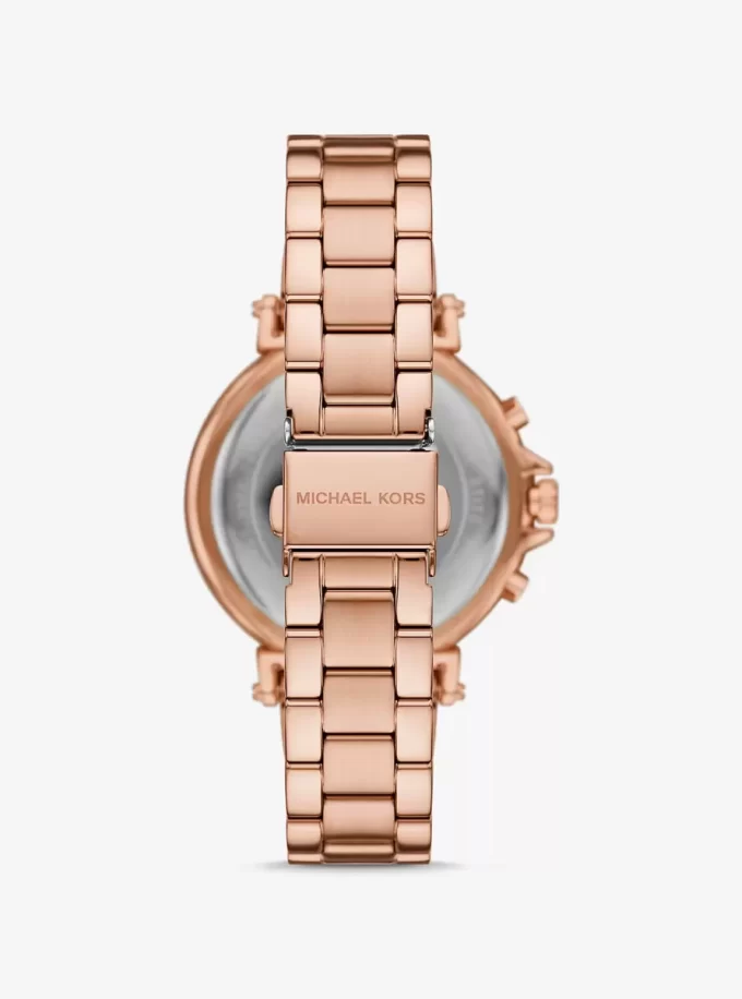 Übergroße Maren-Uhr in Roségold-Optik