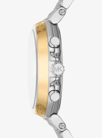 Übergroße Maren-Uhr in Silberoptik