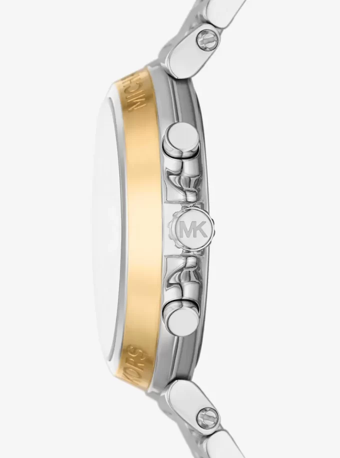 Übergroße Maren-Uhr in Silberoptik