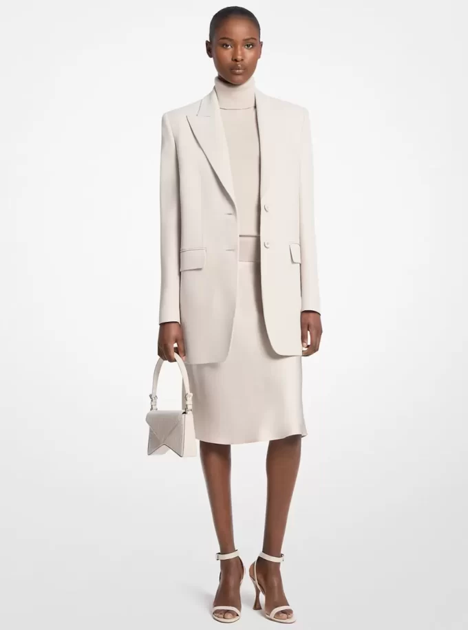 Bianca Sandale aus Leder mit Krokodilprägung