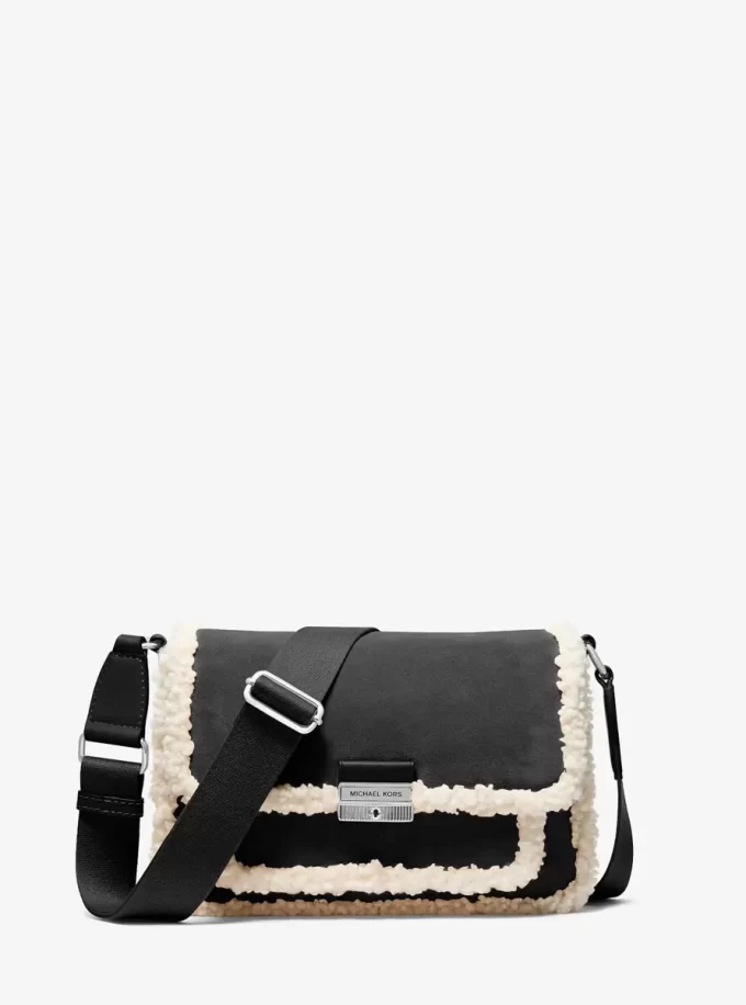 Bradshaw Umhängetasche aus mittelgroßem Wildleder und Kunstfell