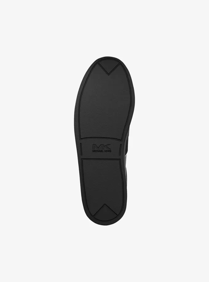 Brady Signature Logo und Leder-Sneaker