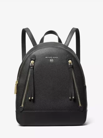 Brooklyn Rucksack aus genarbtem Leder (mittelgroß)