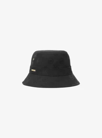 Bucket Hat aus Stretch-Baumwolle mit Logoprägung
