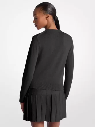 Cardigan aus Baumwollmischgewebe