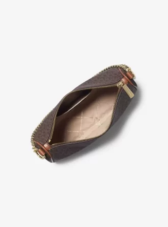 Carmela Medium Signature Logo Convertible Crossbody Bag