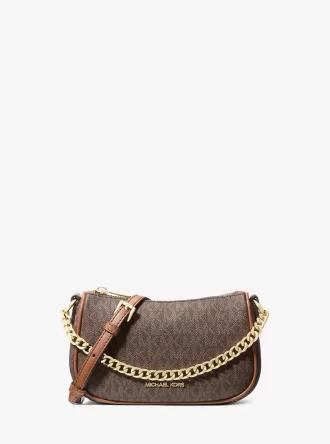 Carmela Small Signature Logo Convertible Crossbody Bag