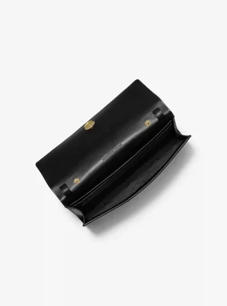 Carson Große Umhängetasche aus Kalbsfell mit Leopardenmuster