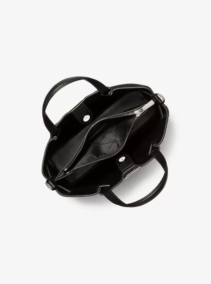 Carson Kleine Handtasche aus Kalbsfell mit Leopardenmuster