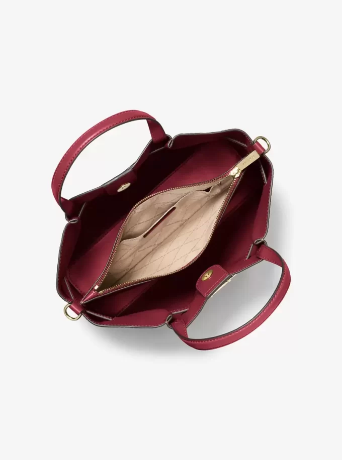 Carson Medium Umhängetasche mit Krokodilprägung