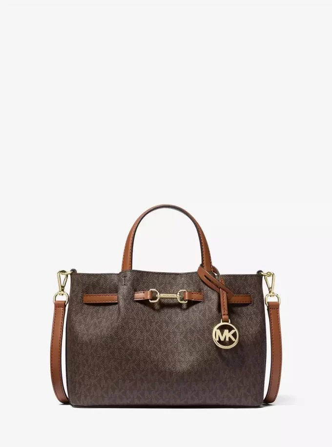 Carson Small Signature Logo Satchel