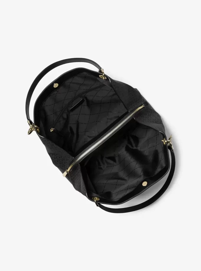 Christina Große Schultertasche mit charakteristischem Logo Christina Große Schultertasche mit charakteristischem Logo