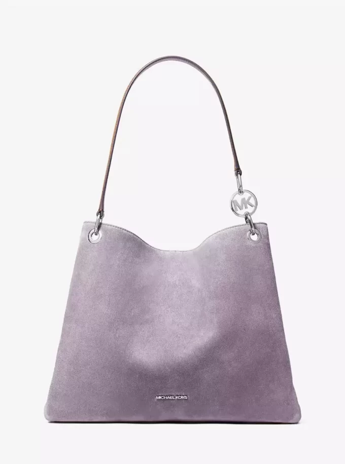 Christina Große Wildleder-Schultertasche