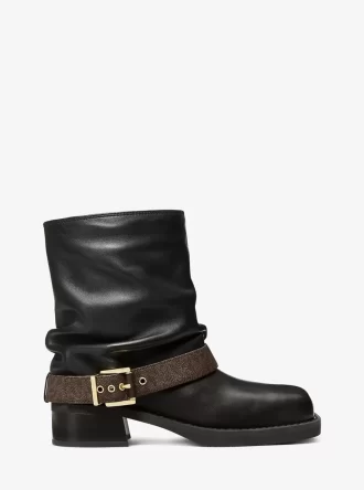 Colby Leder- und Signature-Logo-Ankle-Boot